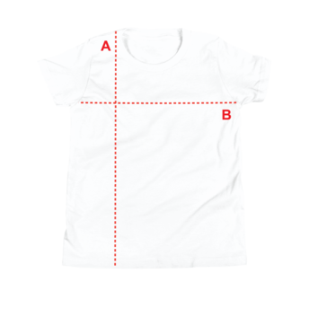 T-shirt measurement diagram